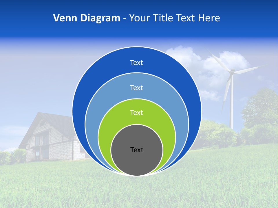 Ecological House Turbine PowerPoint Template