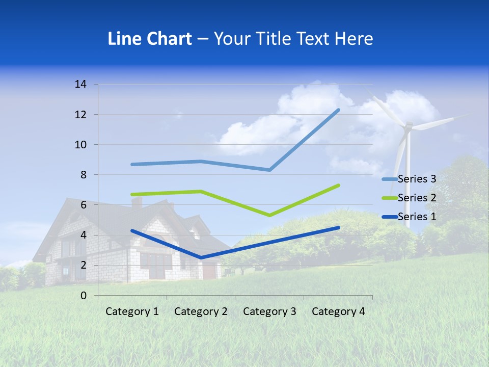 Ecological House Turbine PowerPoint Template