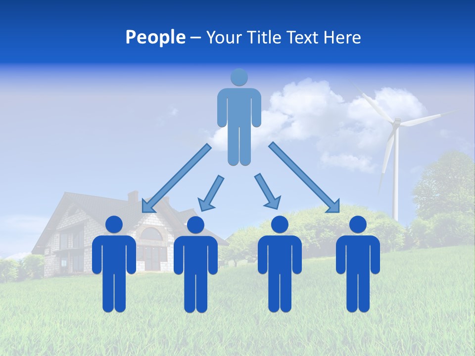 Ecological House Turbine PowerPoint Template