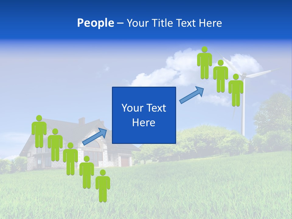 Ecological House Turbine PowerPoint Template