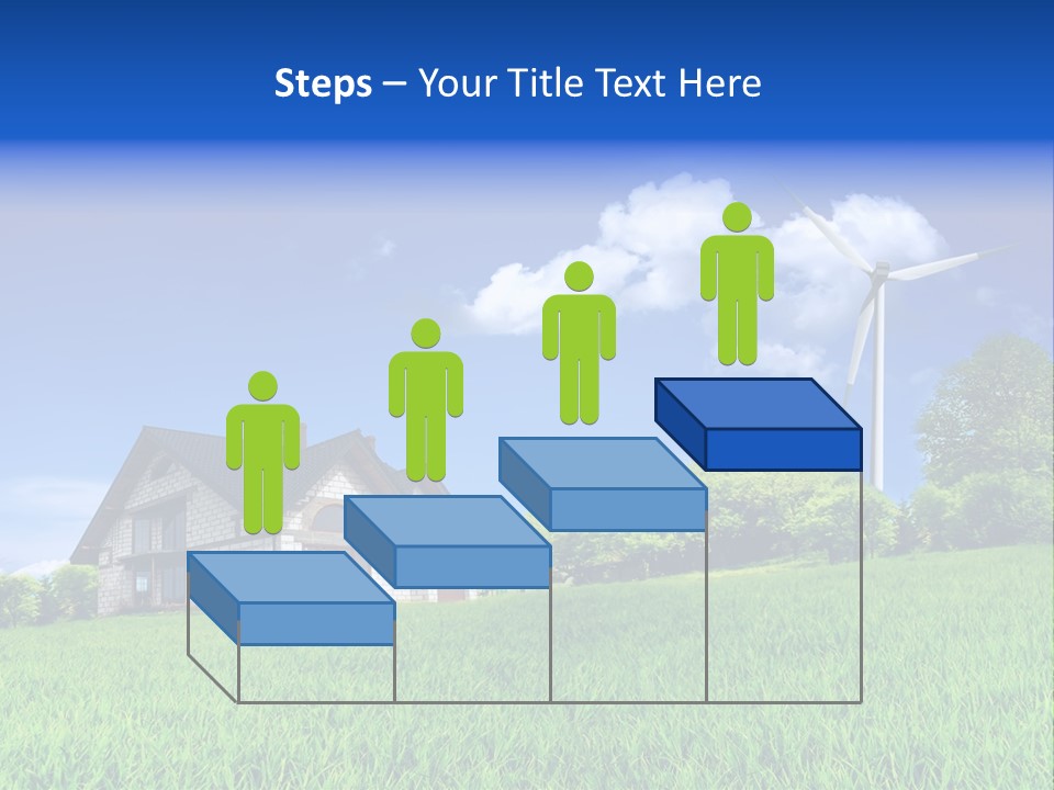 Ecological House Turbine PowerPoint Template