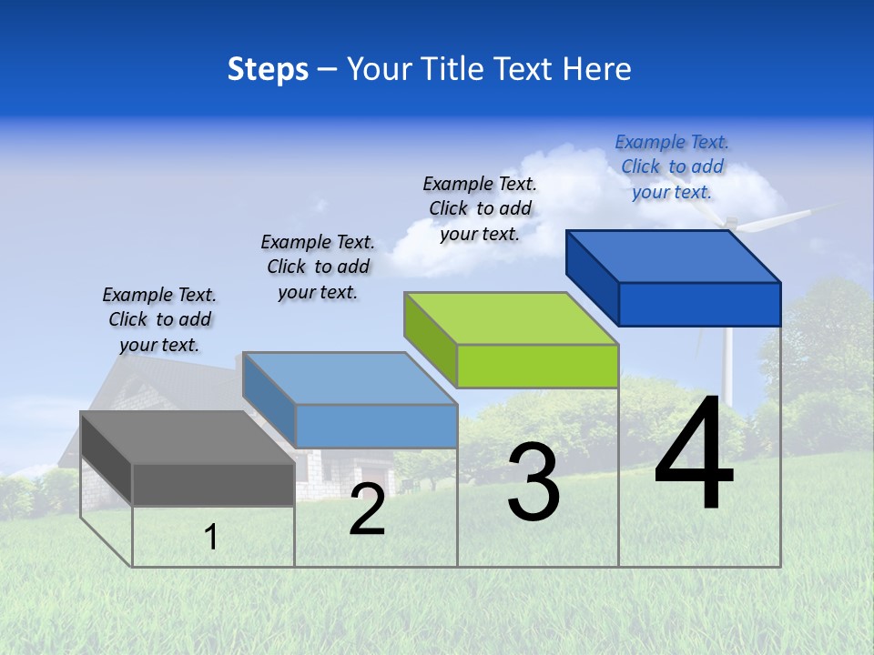 Ecological House Turbine PowerPoint Template