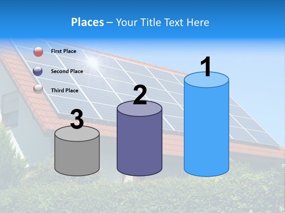 Solar Panel Roof PowerPoint Template