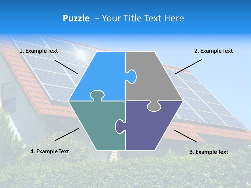Solar Panel Roof PowerPoint Template