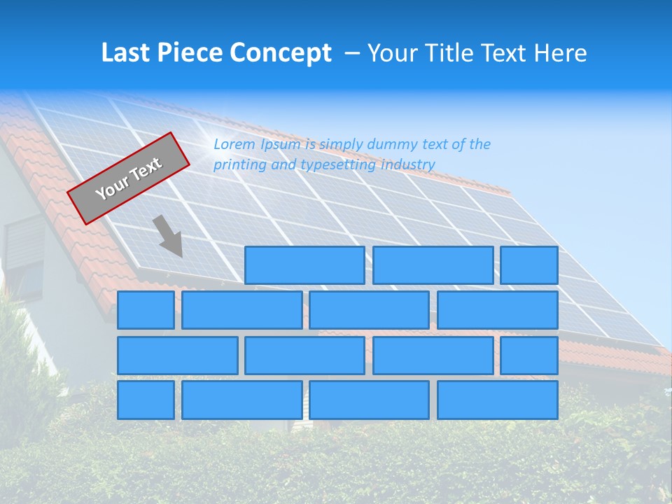 Solar Panel Roof PowerPoint Template