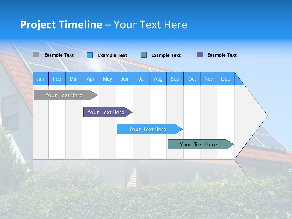 Solar Panel Roof PowerPoint Template