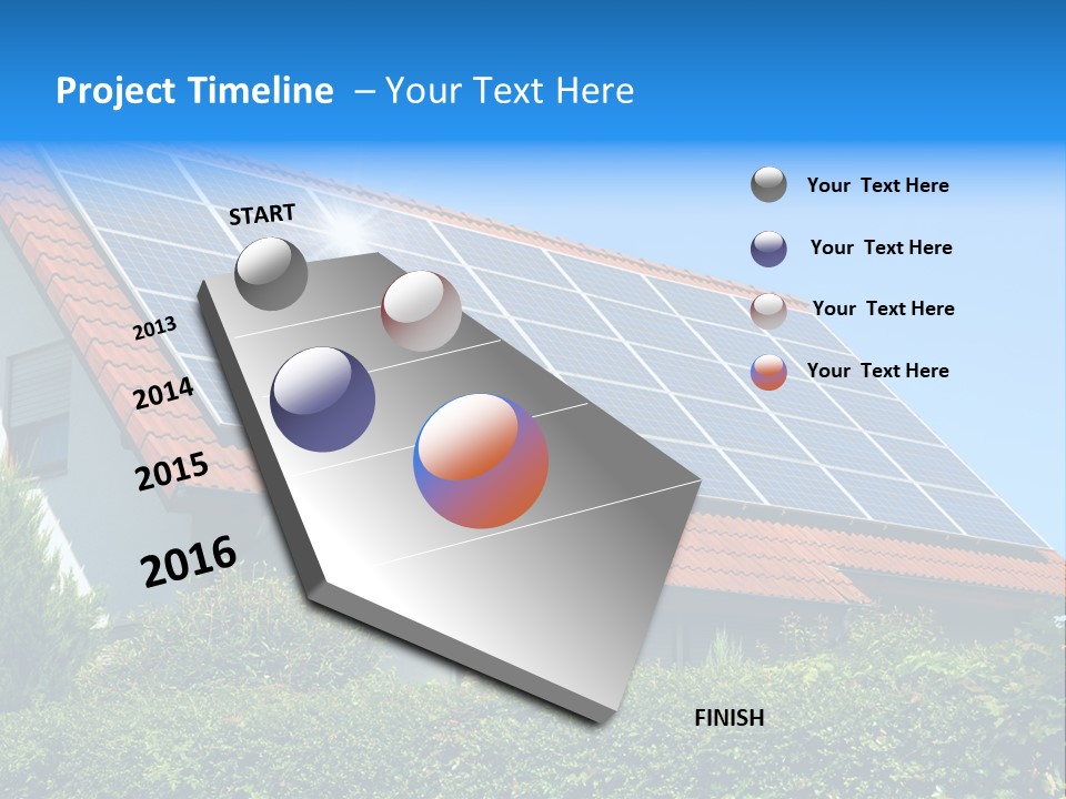 Solar Panel Roof PowerPoint Template
