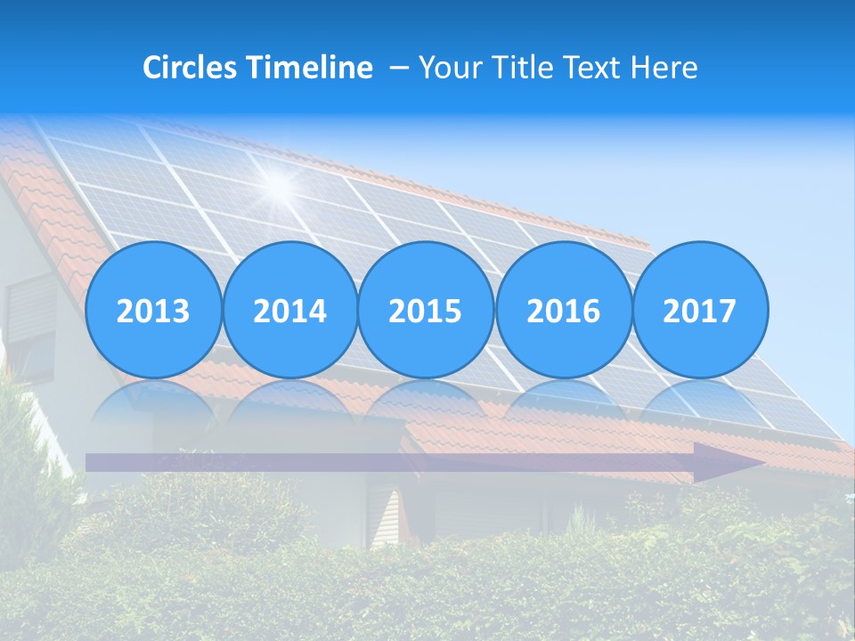 Solar Panel Roof PowerPoint Template