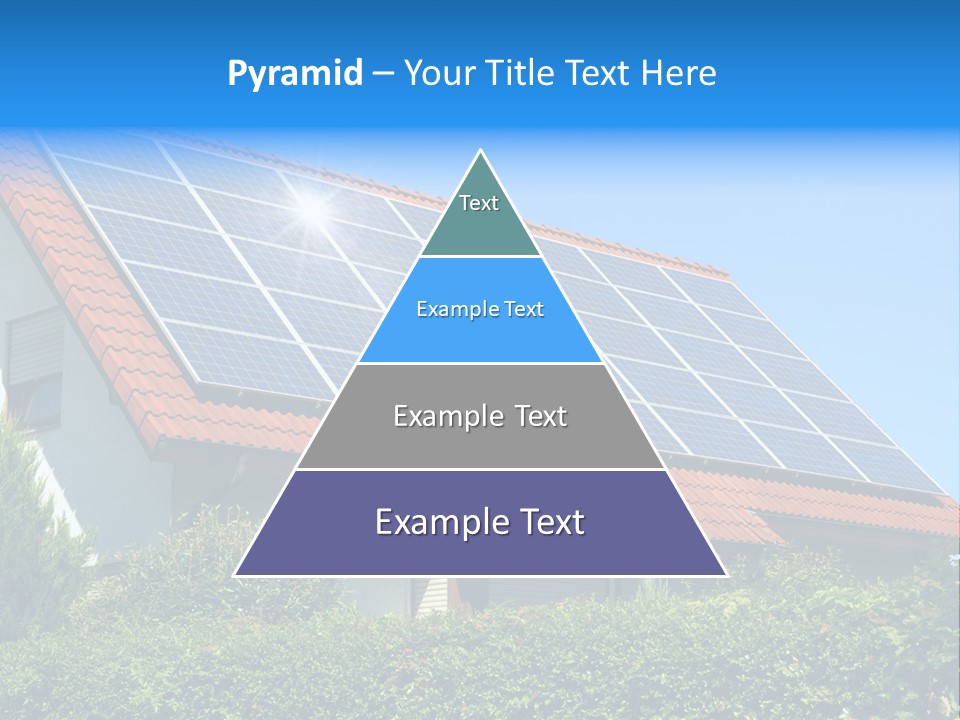 Solar Panel Roof PowerPoint Template