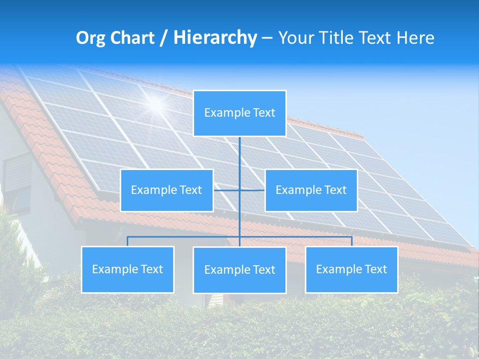 Solar Panel Roof PowerPoint Template