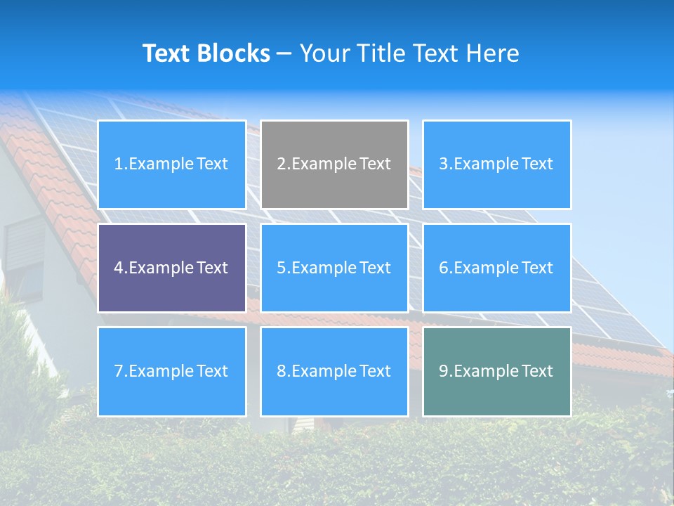 Solar Panel Roof PowerPoint Template