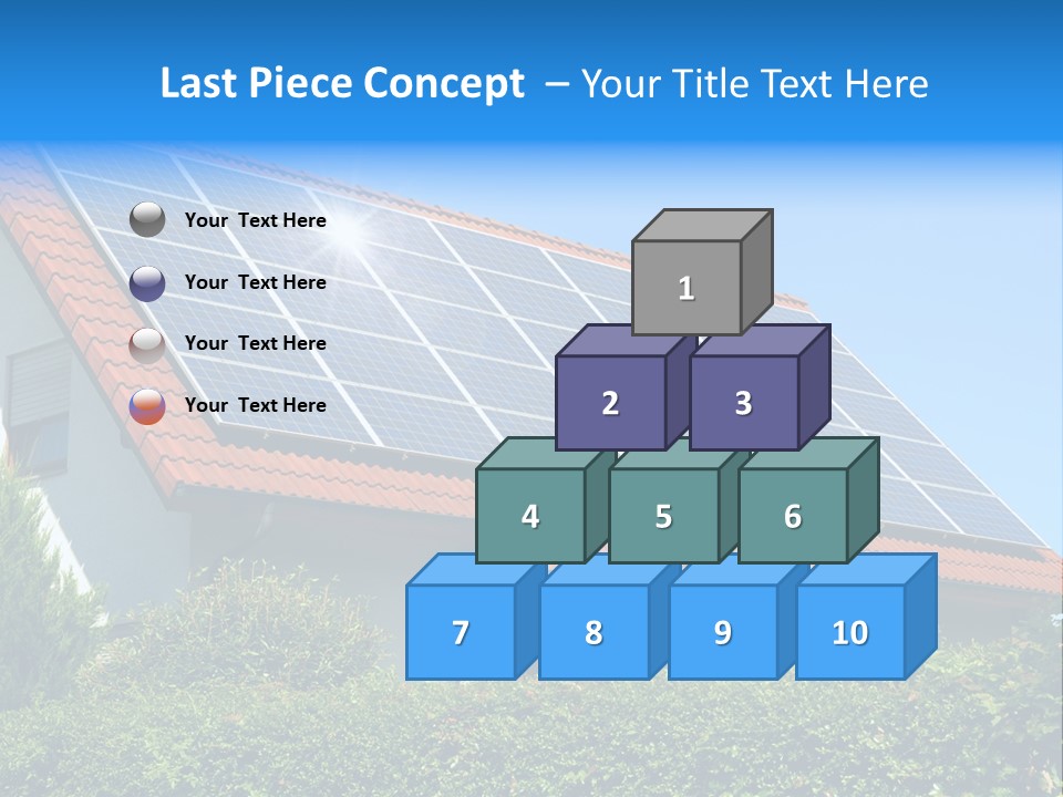 Solar Panel Roof PowerPoint Template