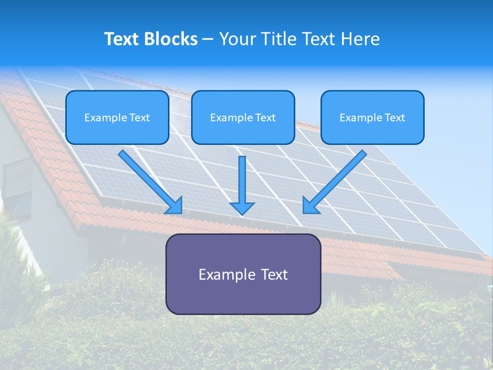 Solar Panel Roof PowerPoint Template