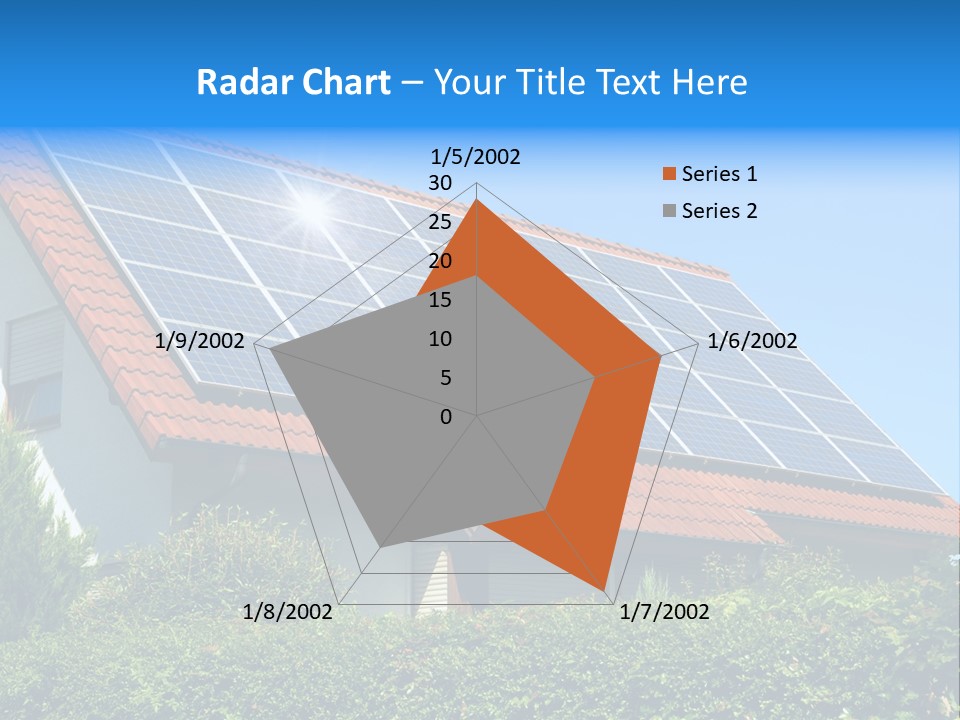 Solar Panel Roof PowerPoint Template