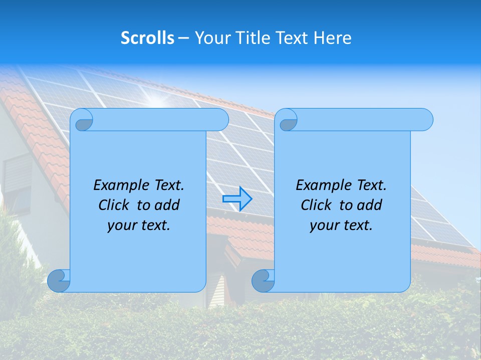 Solar Panel Roof PowerPoint Template