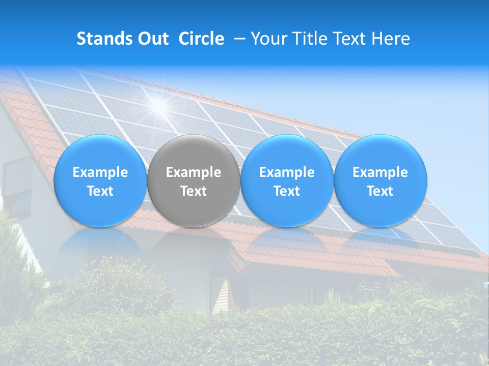 Solar Panel Roof PowerPoint Template