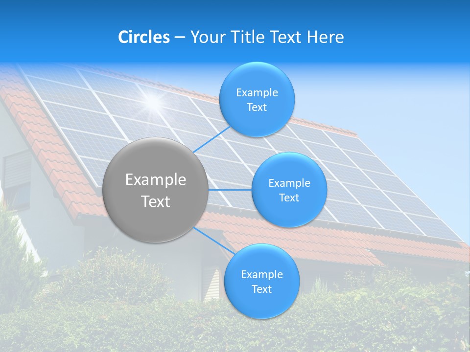Solar Panel Roof PowerPoint Template