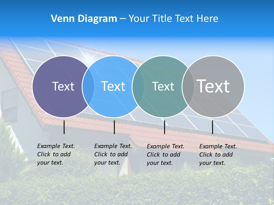 Solar Panel Roof PowerPoint Template