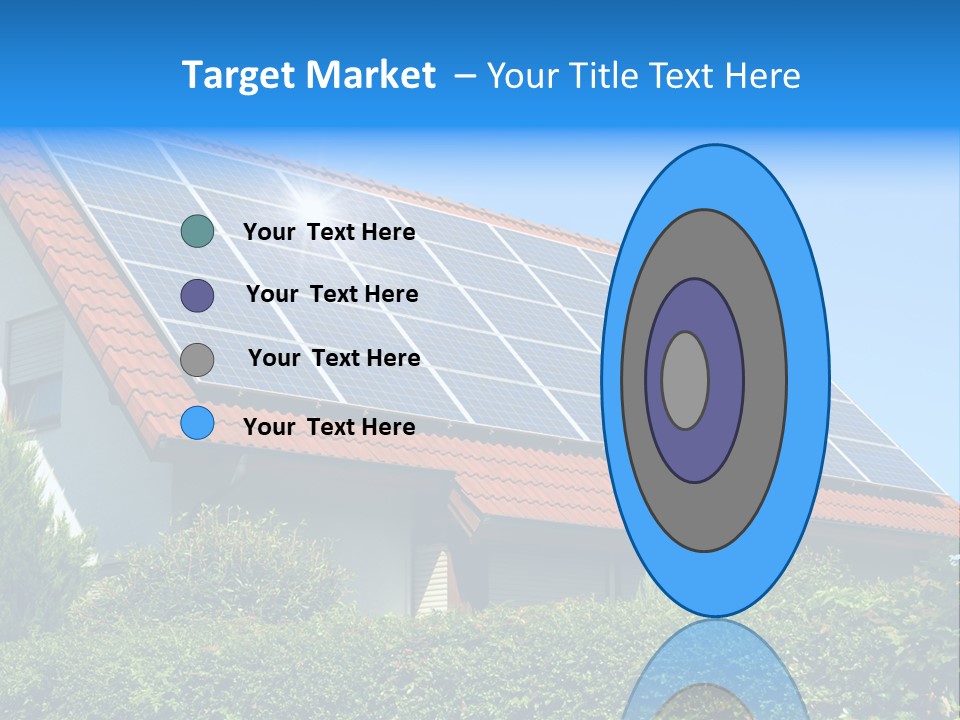 Solar Panel Roof PowerPoint Template