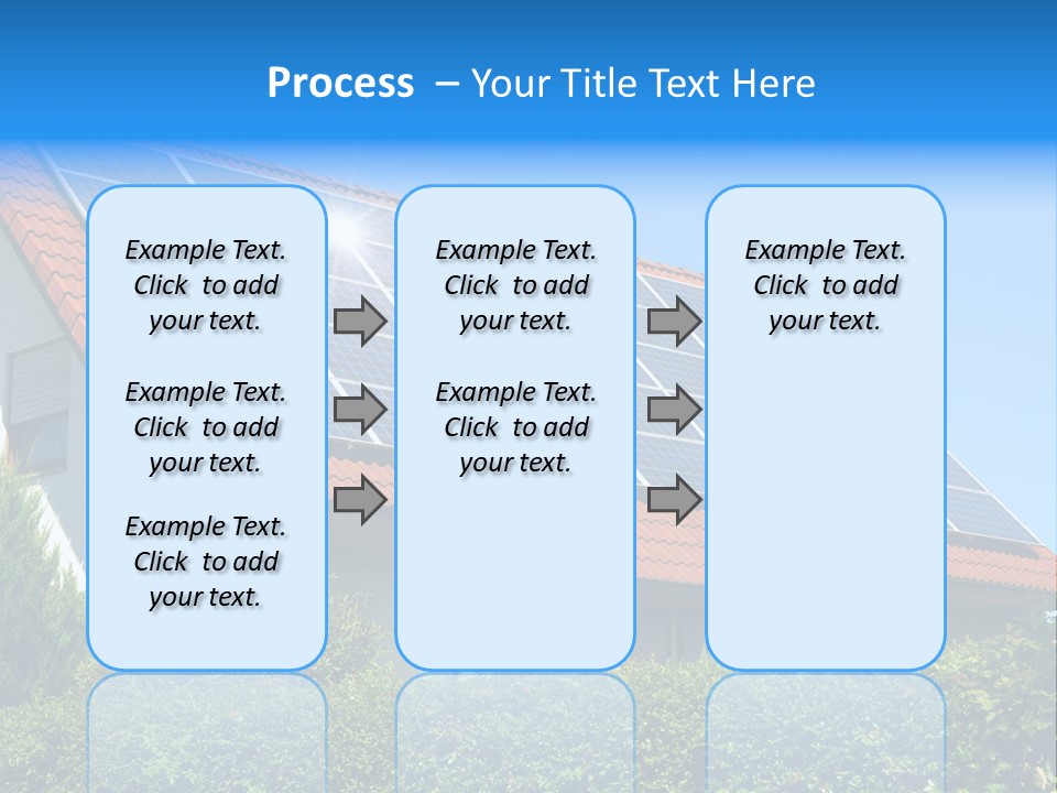 Solar Panel Roof PowerPoint Template