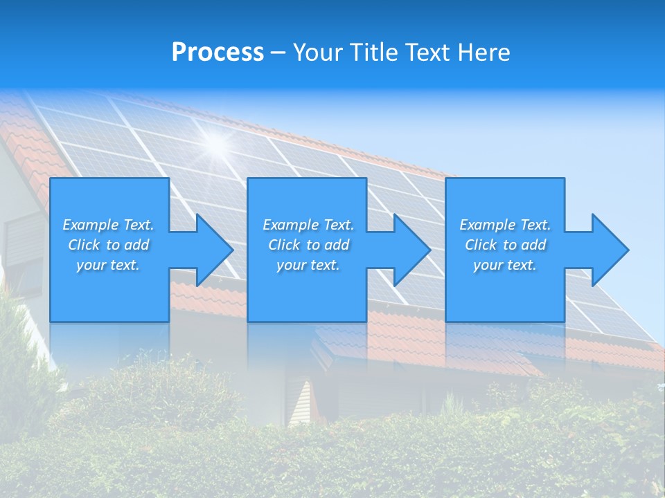 Solar Panel Roof PowerPoint Template