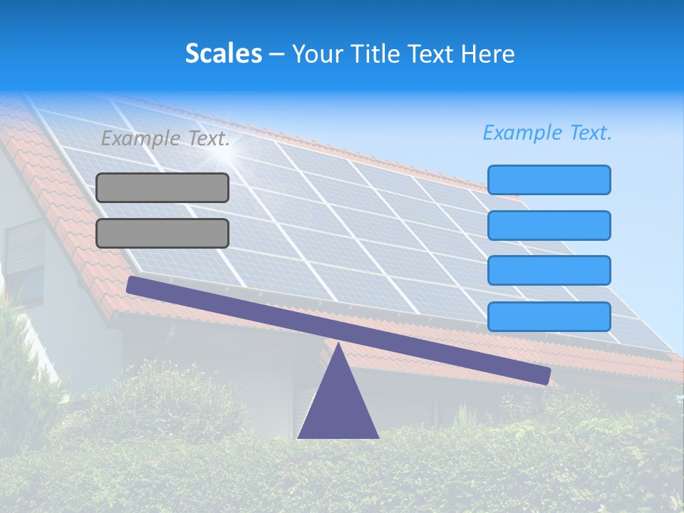 Solar Panel Roof PowerPoint Template