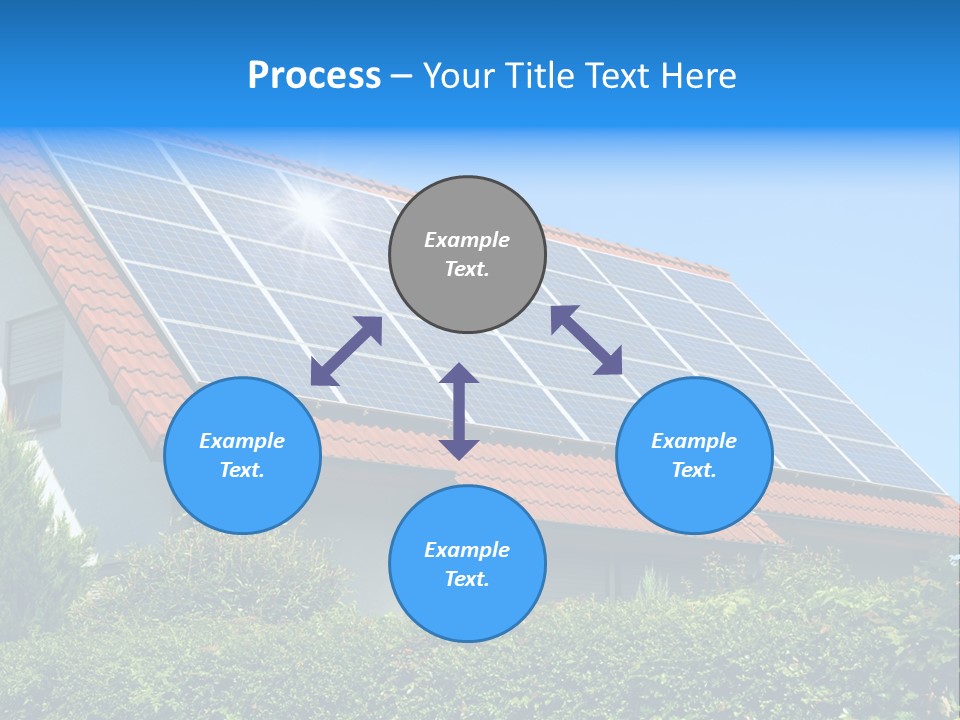 Solar Panel Roof PowerPoint Template