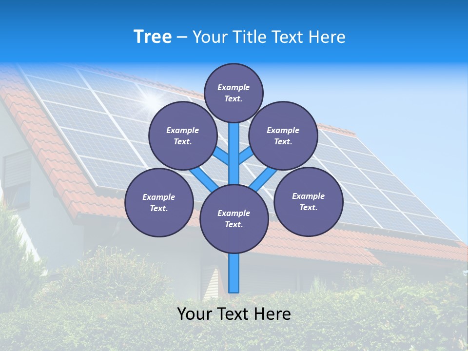 Solar Panel Roof PowerPoint Template