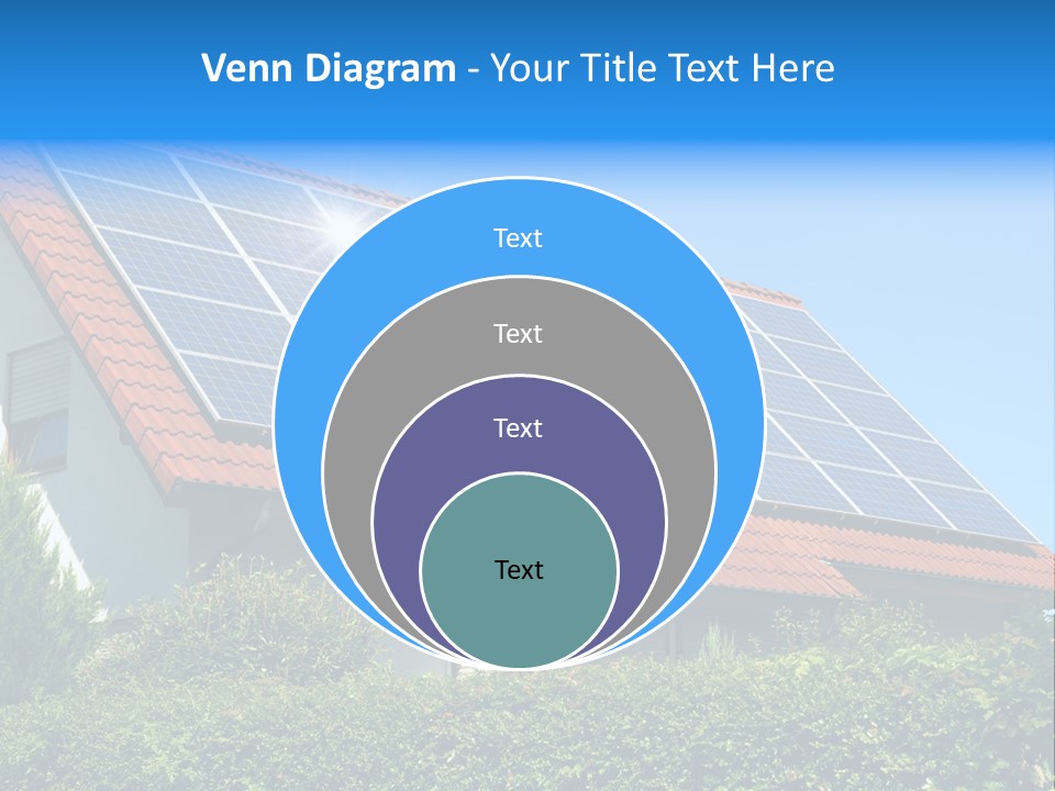 Solar Panel Roof PowerPoint Template