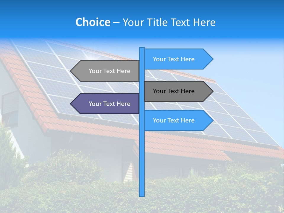 Solar Panel Roof PowerPoint Template