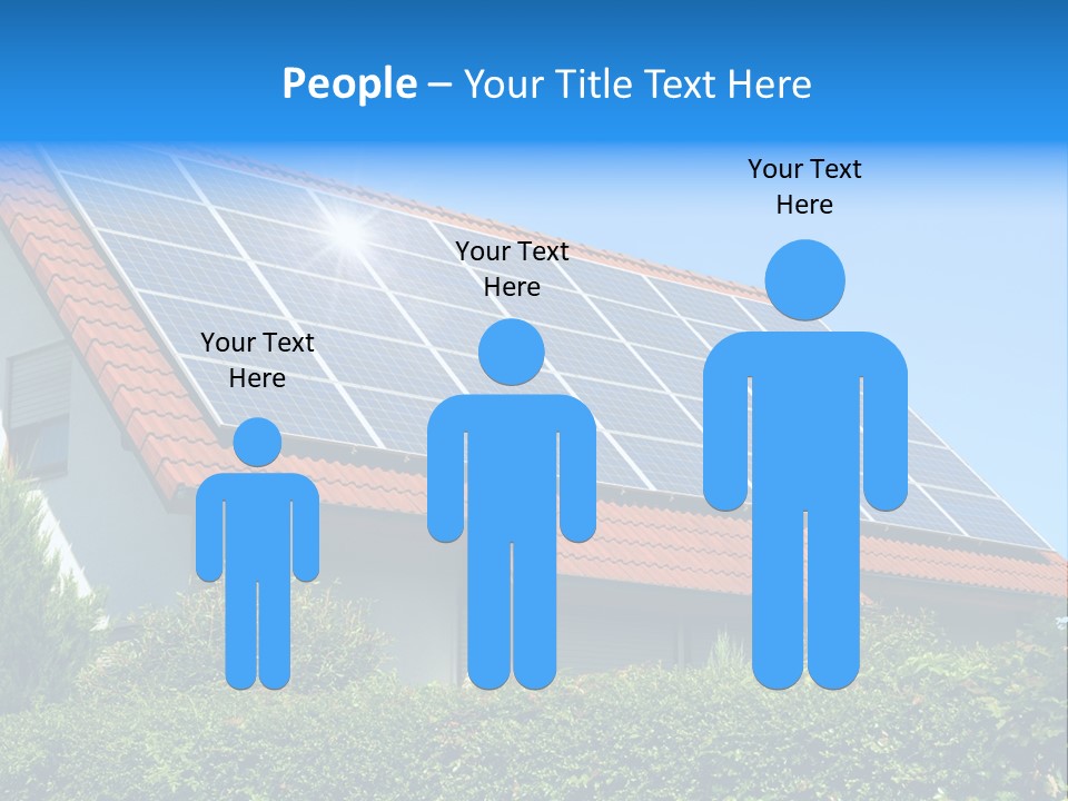 Solar Panel Roof PowerPoint Template