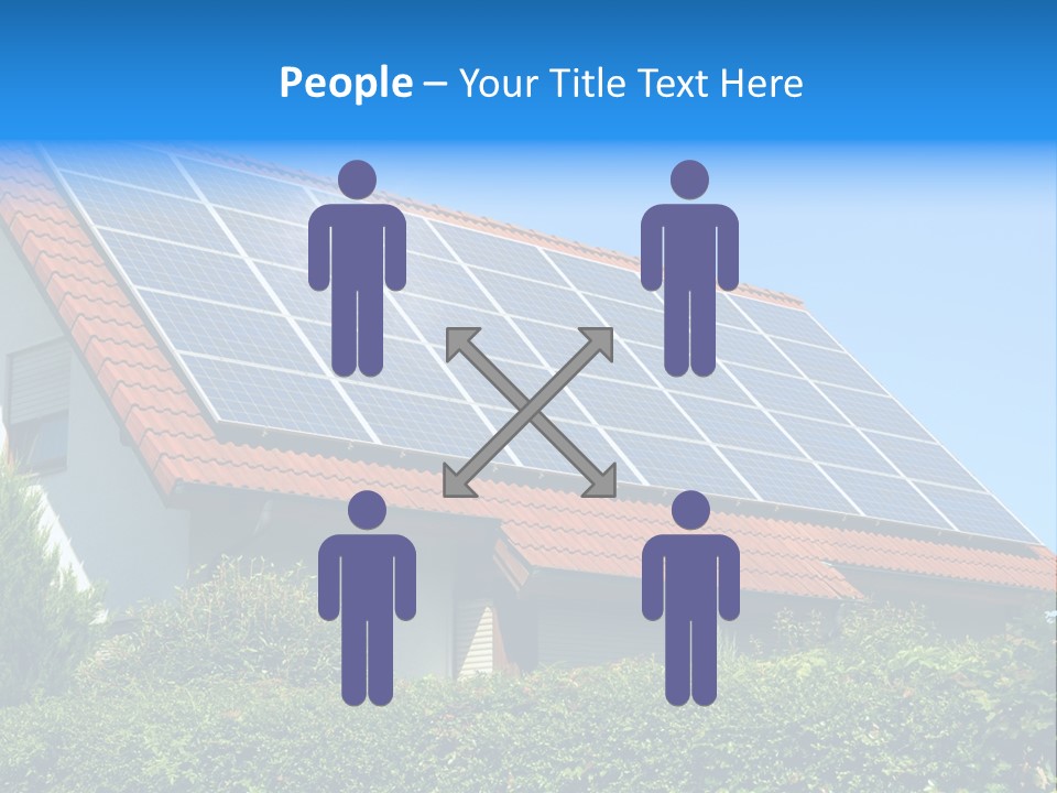 Solar Panel Roof PowerPoint Template