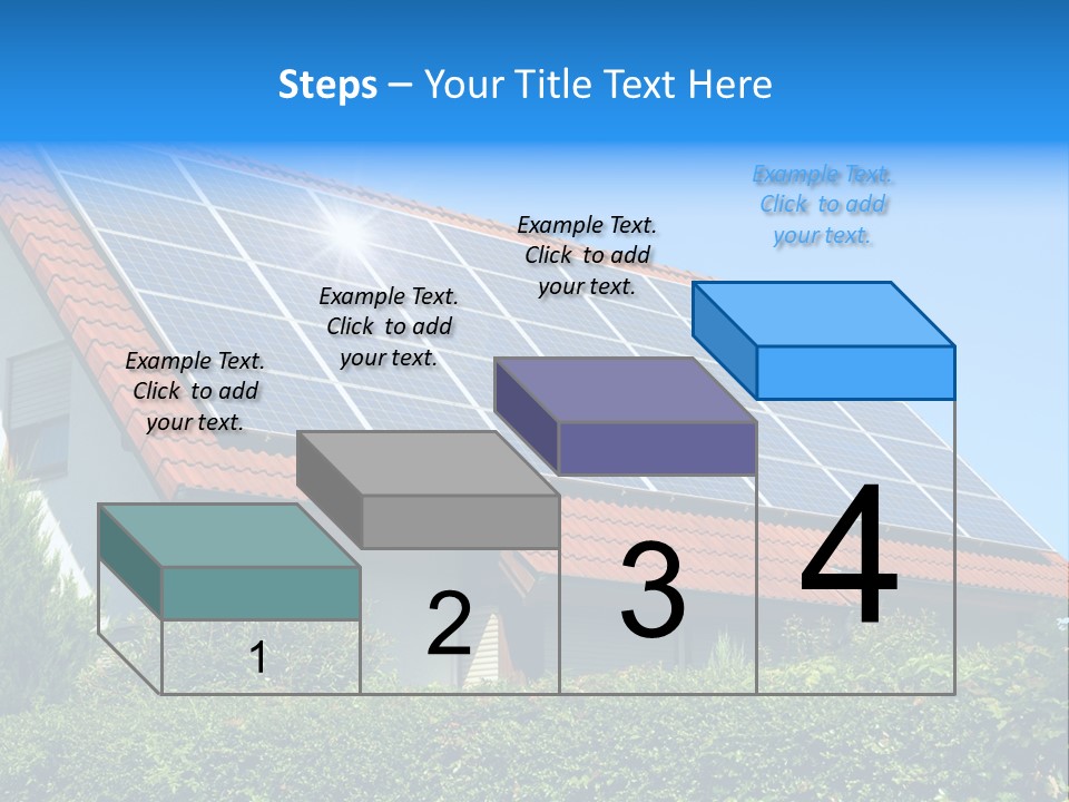 Solar Panel Roof PowerPoint Template