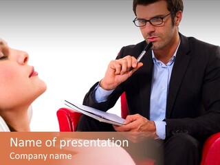 Professional Jacket Psychotherapy PowerPoint Template