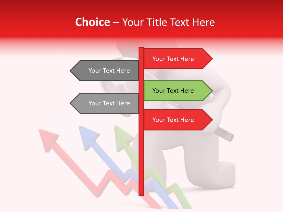 Company Illustration Analyzing PowerPoint Template