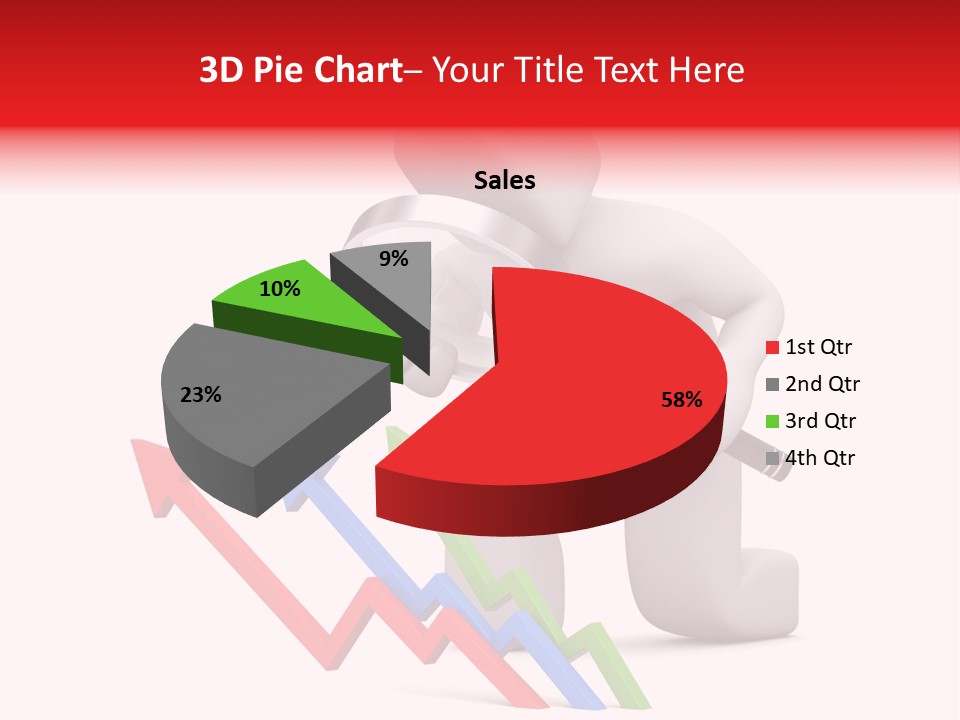 Company Illustration Analyzing PowerPoint Template