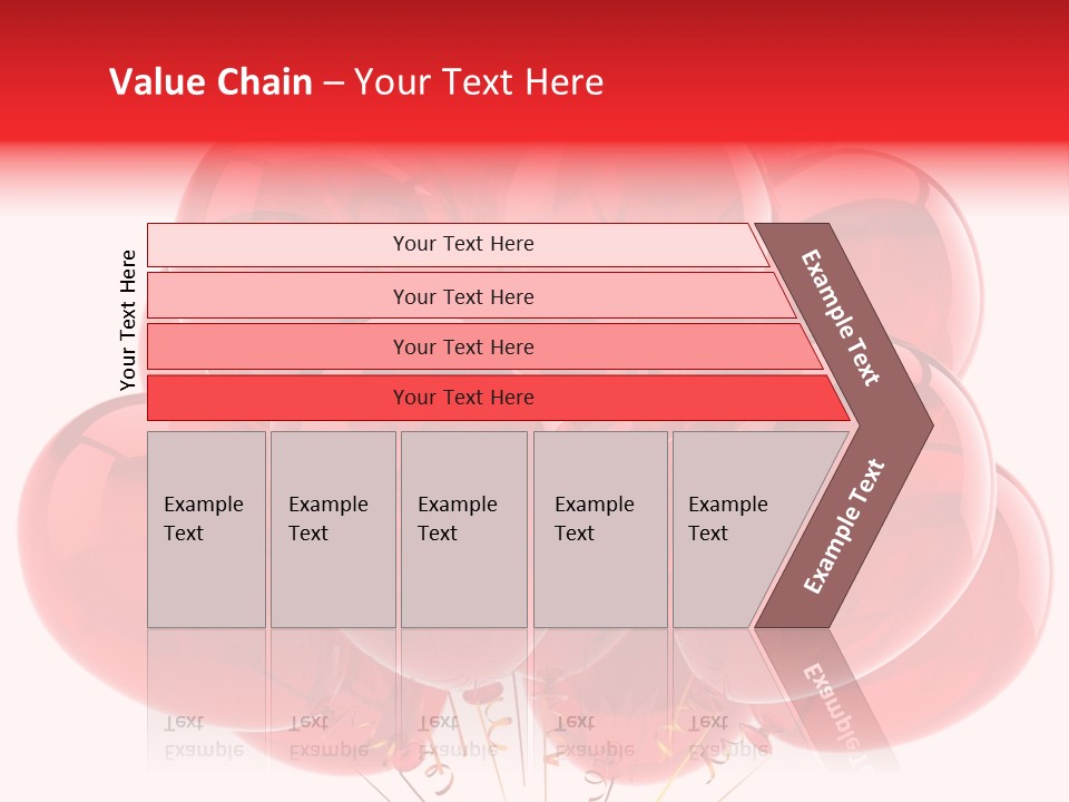 Glossy Helium Balloons Balloon PowerPoint Template
