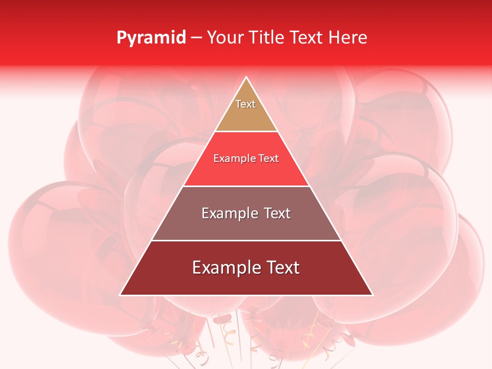 Glossy Helium Balloons Balloon PowerPoint Template