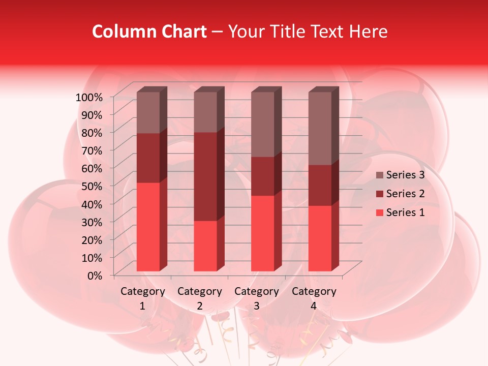 Glossy Helium Balloons Balloon PowerPoint Template