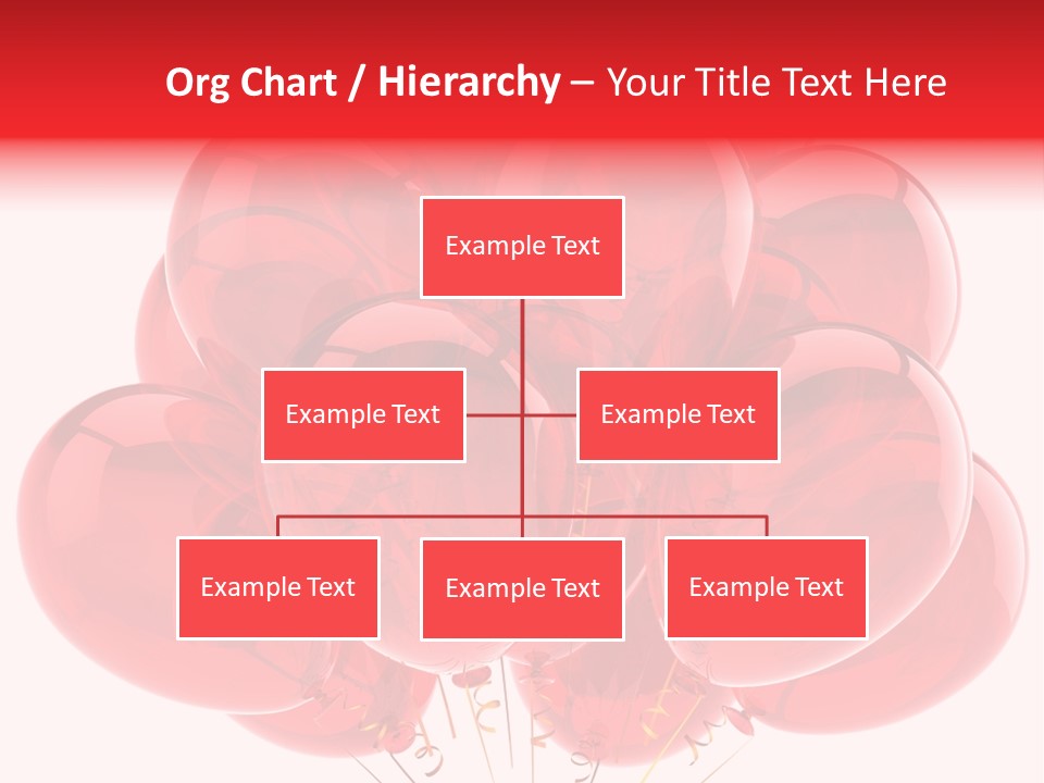 Glossy Helium Balloons Balloon PowerPoint Template