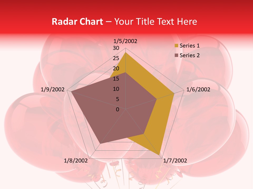 Glossy Helium Balloons Balloon PowerPoint Template