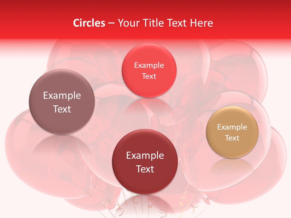 Glossy Helium Balloons Balloon PowerPoint Template