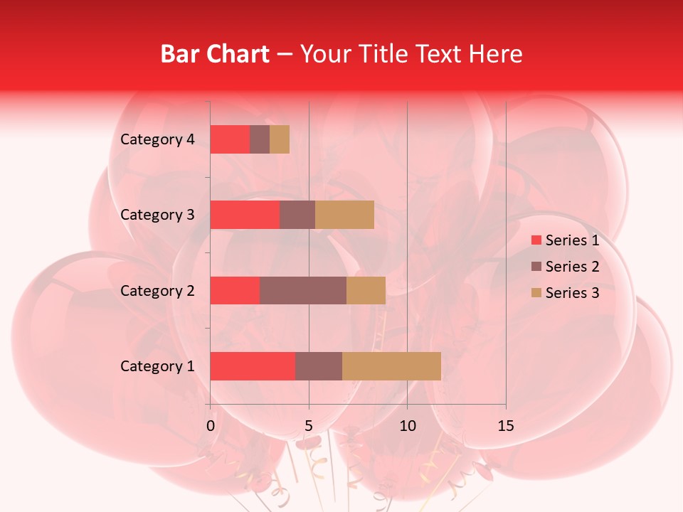 Glossy Helium Balloons Balloon PowerPoint Template