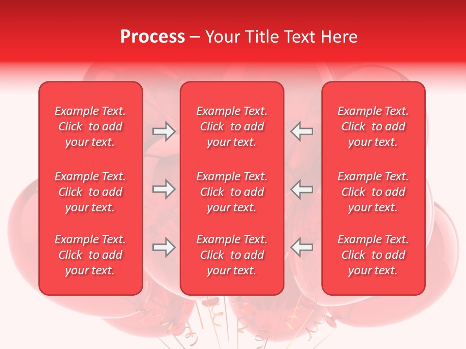 Glossy Helium Balloons Balloon PowerPoint Template