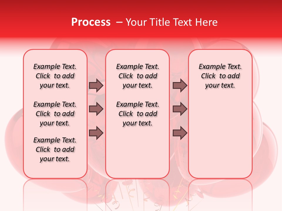 Glossy Helium Balloons Balloon PowerPoint Template