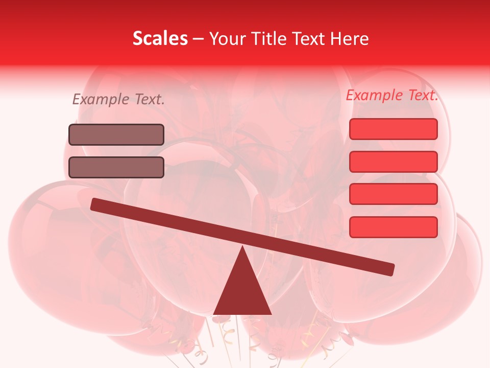 Glossy Helium Balloons Balloon PowerPoint Template