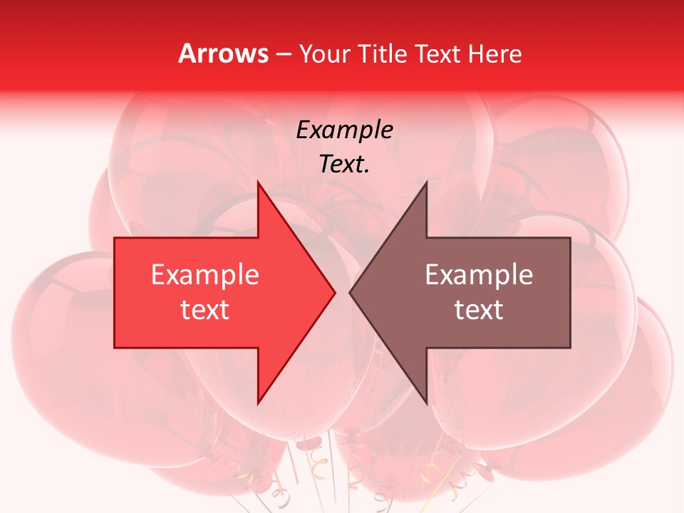 Glossy Helium Balloons Balloon PowerPoint Template