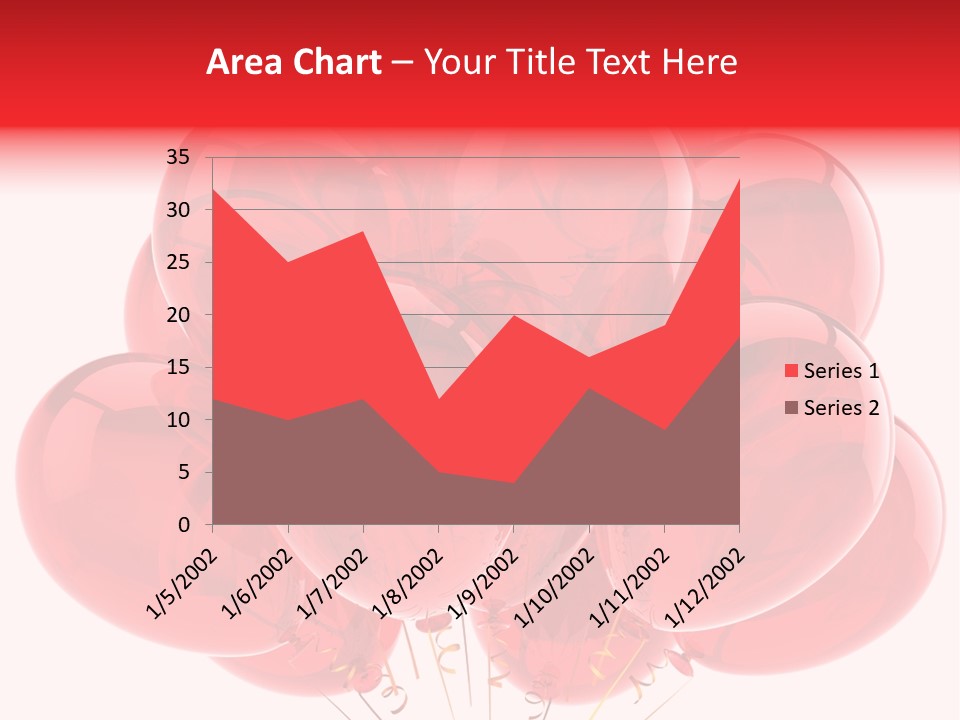 Glossy Helium Balloons Balloon PowerPoint Template