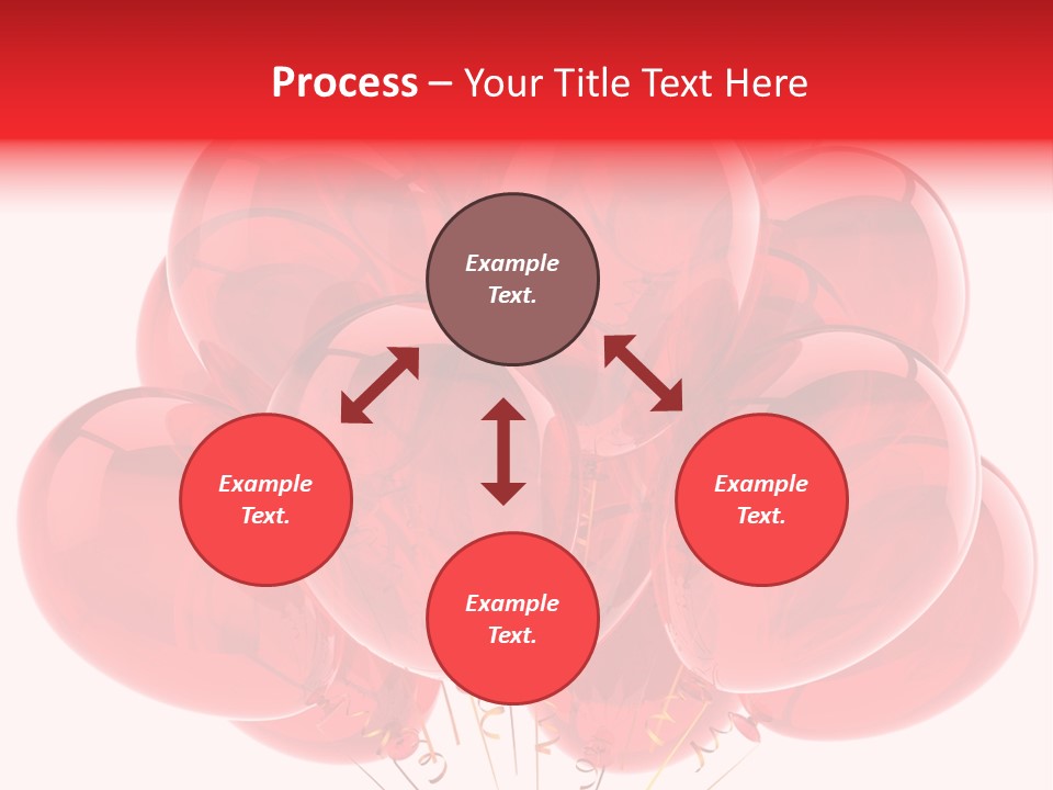 Glossy Helium Balloons Balloon PowerPoint Template