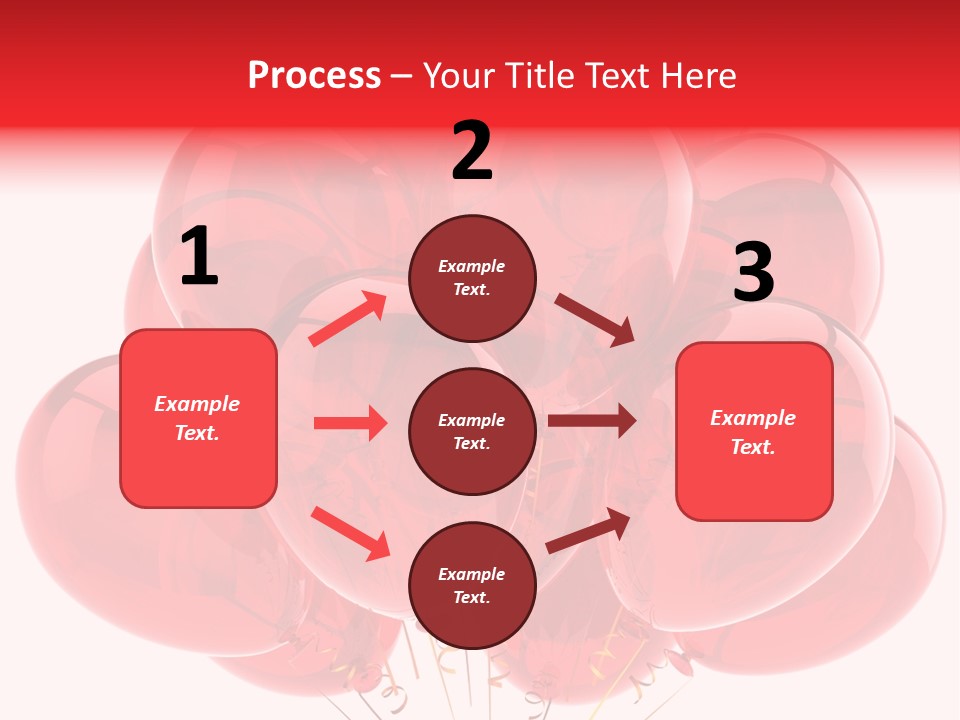 Glossy Helium Balloons Balloon PowerPoint Template